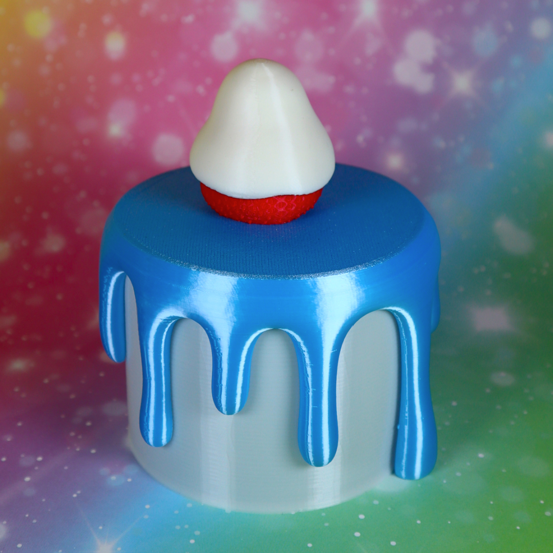 ClarasArtworks's tweet photo. Delicious Decorative #Cake Box 🎂 
#3dprinted #yummy #3dmodel #3ddruck #DIY 

🎂 Model: @printablescom 492206 designed by @Randomizy3D 
🎂 3D printer: @snapmaker 2
🎂 Filament: @AzureFilm3D Silk Sky blue PLA,
 @anycubic3dprint red PLA and white PLA https://t.co/284vSTc1Z9