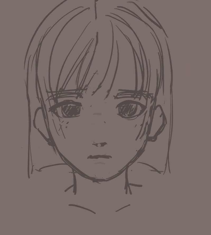 nn_o_a's tweet photo. 顔wip https://t.co/NjCY76Ab91
