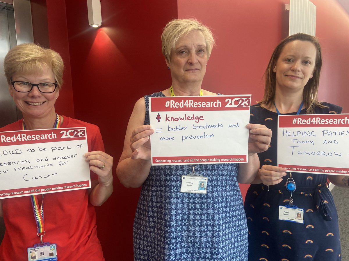 #Red4Research teamwork makes research happen👏🏻👏🏻<a href="/MKHospital/">Milton Keynes University Hospital NHS FT</a> @NIHRCRN_tvsm