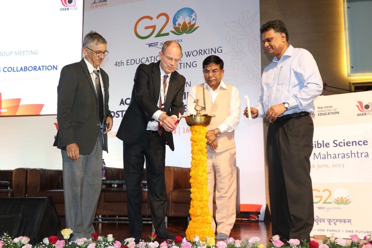G20edu_Pune's tweet photo. The precursor events of 4th #G20 Education Working Group Meeting and G20 Education Ministers Meeting kick started in #Pune today, with a seminar on "𝐀𝐜𝐜𝐞𝐬𝐬𝐢𝐛𝐥𝐞 𝐒𝐜𝐢𝐞𝐧𝐜𝐞: 𝐅𝐨𝐬𝐭𝐞𝐫𝐢��𝐠 𝐂𝐨𝐥𝐥𝐚𝐛𝐨𝐫𝐚𝐭𝐢𝐨𝐧" https://t.co/ffRtmEVPUC