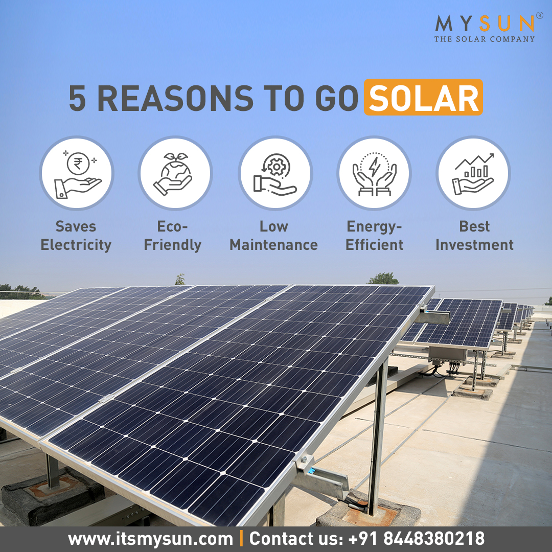 Solar panels have the potential to save you hundreds of rupees on your electricity bill. 

To know more about going Solar, Reach out to our solar advisor now at +91 8448380218

#GoSolar #MYSUN #capturemysun #solarhomes #solarpanels