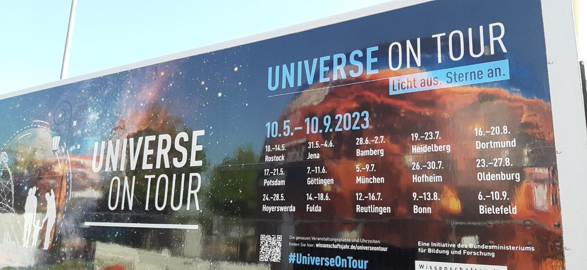 Noch bis zum Sonntag sind wir in #Fulda bei der "Universe on Tour" #Astronomiemuseum #Sternwarte #Sonneberg #AMonTour