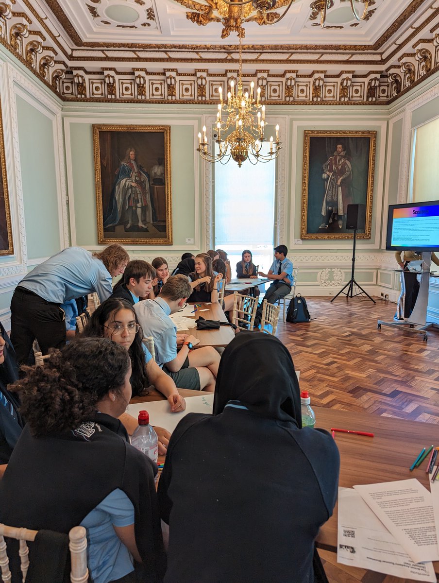 Year 9 and 10 students are enjoying a debate on political activism during the British Academy Summer Showcase.