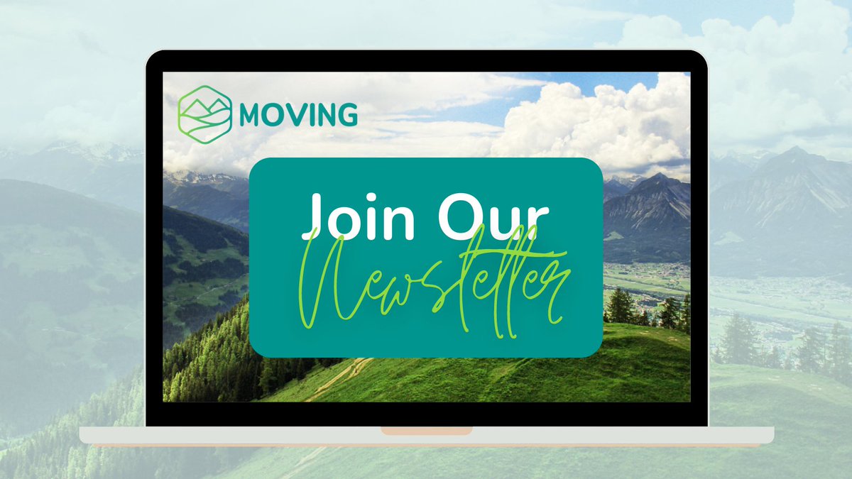 📢 Stay in the loop with the latest updates on #MOVING2020 and other news about #mountain areas!

📥 Sign up for our #newsletter to receive all the project results from the past months straight to your inbox: bit.ly/MOVNewSubs

🔜 5th edition #MountainsMatter