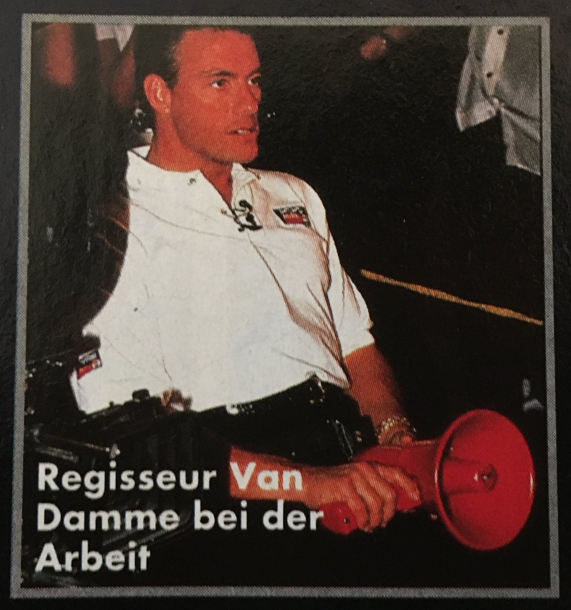 spielkritik's tweet image. Regisseur #VanDamme bei der Arbeit