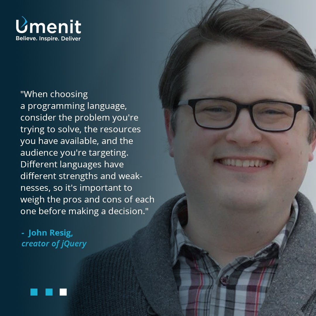 Want to make sure you choose the right programming language for your project? Learn from the experts!

Senior developers and programmers share their top tips for picking the perfect language.

#umenit
#programming #development #expertadvice