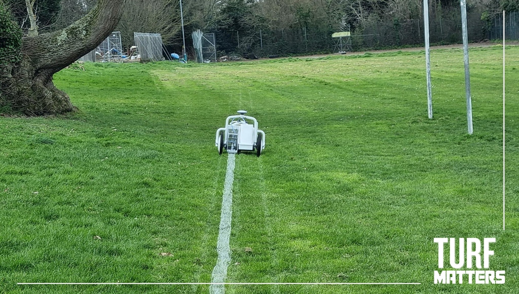 TurfMatters's tweet photo. #TurfNews At the end of February 2023, @OriginAmenity delivered their latest GPS guided robotic line marking machine, the @TM_RobotsUK TinyLineMarker (TLM) Pro X, to the States Works Propagation Unit in Guernsey.

Read more 👉 https://t.co/XlXEFrwOkg https://t.co/mVEdX7EfiE