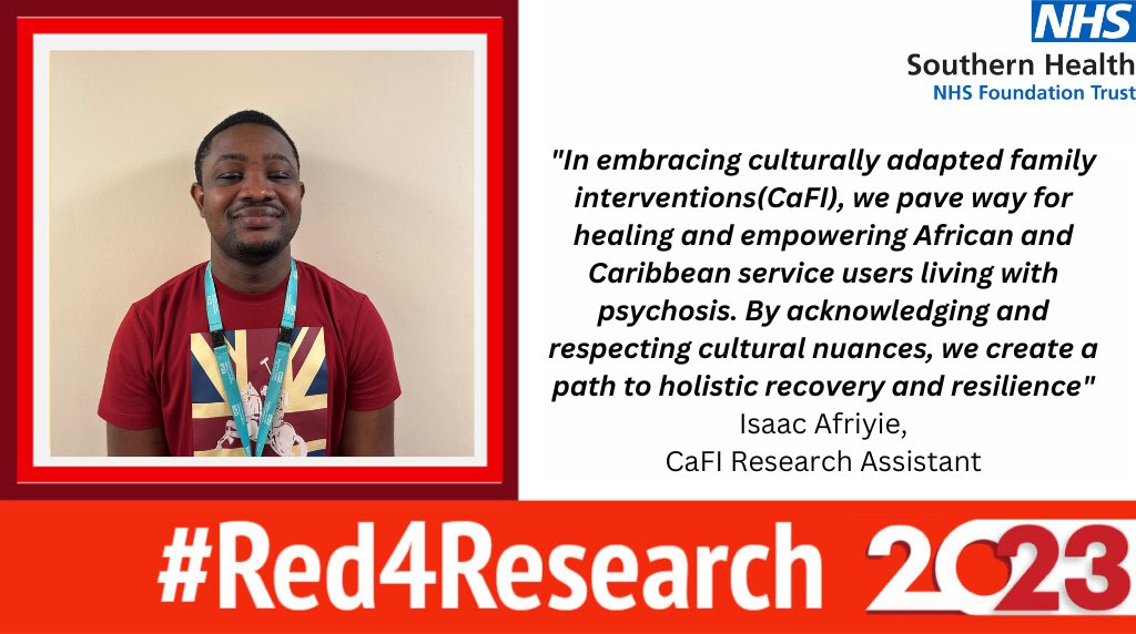 Research and Innovation - HIOWH (@shft_research) on Twitter photo Find out more about the research we are conducting with <a href="/cafistudy/">CaFI Study: Culturally-adapted Family Intervention</a> into culturally adapted psychological interventions here: bit.ly/3PgRs8k #red4research @NIHRCRNWessex Find out more about the research we are conducting with <a href="/cafistudy/">CaFI Study: Culturally-adapted Family Intervention</a> into culturally adapted psychological interventions here: bit.ly/3PgRs8k #red4research @NIHRCRNWessex