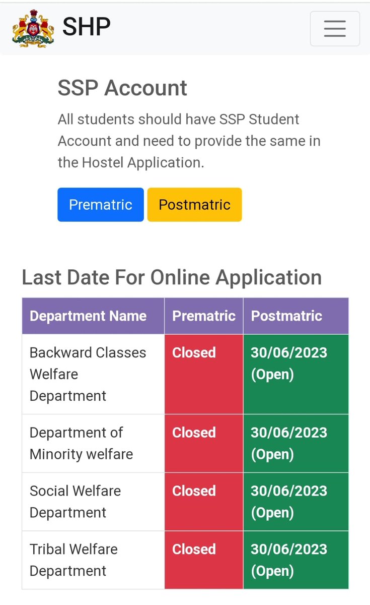 MICCHICKBALLAP1's tweet photo. 2023-24 online Applications have been Started for Post-matric Hostels. 
Last date: 30.06.2023
@DOMGOK @mwdCBPura https://t.co/6h4Lkb2SWr