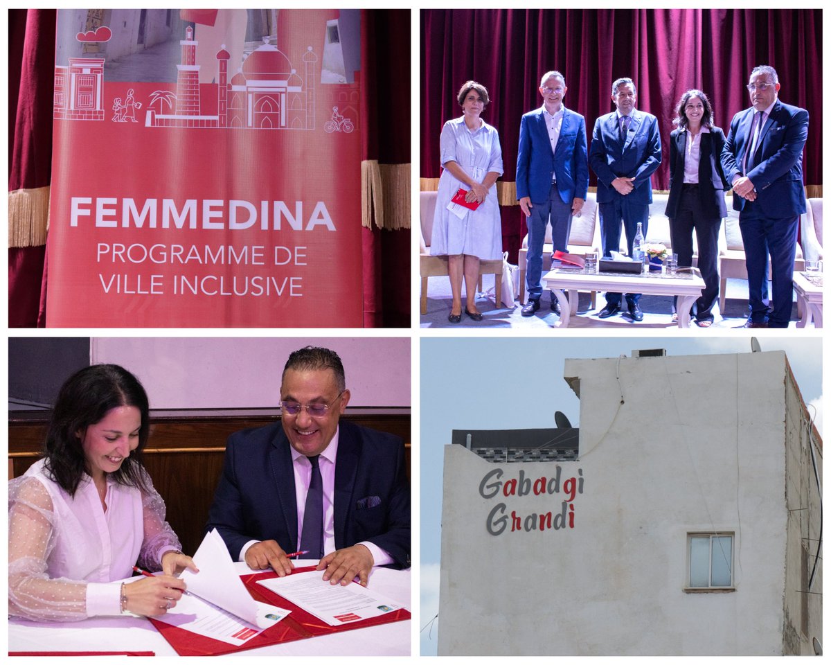 AmbSuisseTunis's tweet photo. Lancement hier à #Sousse 🇹🇳 du projet #Femmedina de @CitiesAlliance, soutenu par la #Suisse 🇨🇭. Il vise à renforcer le rôle des femmes en tant qu'actrices clés du développement local dans 4 communes pilotes: #Sousse, #Kairouan, #Mehdia et #Msaken. https://t.co/xGpwAPLfTB