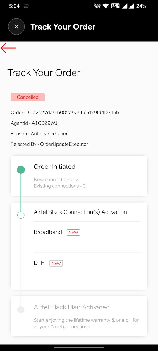 Ganesh_Patill's tweet photo. @airtelindia @jagograhakjago @TRAI @Airtel_Presence 
Paid 4K fr installation of Xtreme on 23may23. Order is  cancelled frm airtel, till date there's no refund processed.
Tiered of following with custcare. Thank you for Worst customer experience. I'll switch to @reliancejio https://t.co/Nd9cLlgyWO