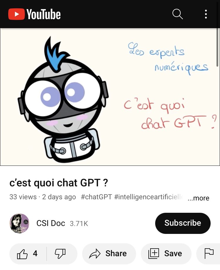 Laprofdoc_rock's tweet photo. Suite des aventures #expertnumerique C’est quoi chat GPT? #chatGPT #sosprofdocs -#educmedias #edunum https://t.co/0sd1ZnESvL https://t.co/B5bgTr2zEv