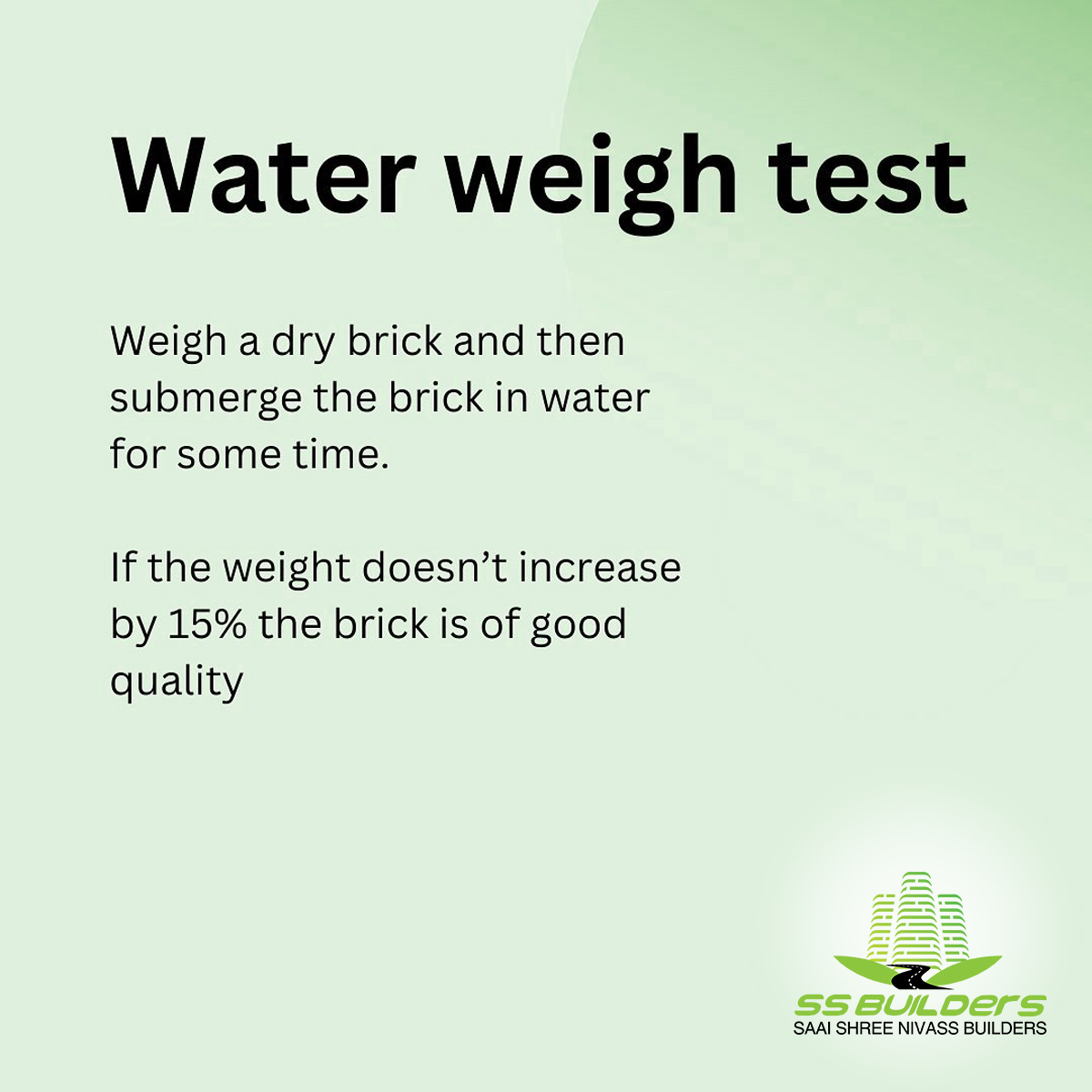 ssbuildershyd's tweet photo. How To Check Brick Quality?
#SaiSrinivasBuilders #SSBuilders #construction #constructioncompany #hyerabad #BrickQualityMatters #ConstructionTips #BuildingMaterials #QualityAssurance https://t.co/ej2E8AttAC