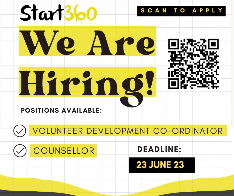 Start360org's tweet image. Check out the latest #Start360 job opportunities 
start360.org/get-involved/w…