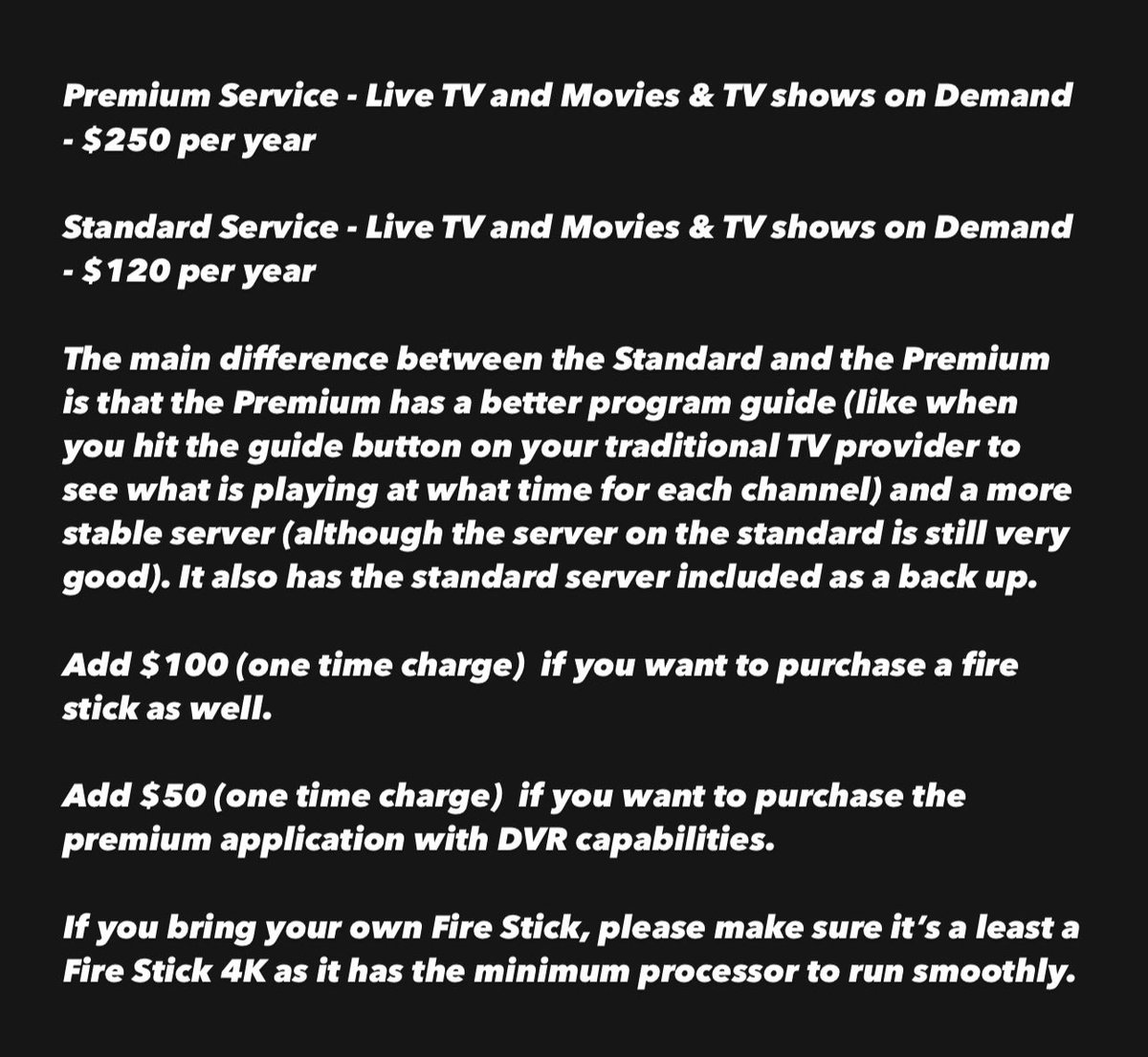RickGio87's tweet photo. IPTV Services. DM for more info #IPTV https://t.co/hVb0IRL2Qt