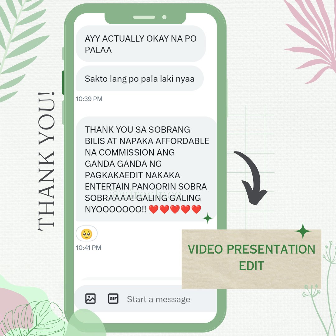 this feedback had me smiling from ear to ear >> #commsbyam
subj: esp (video presentation edit)