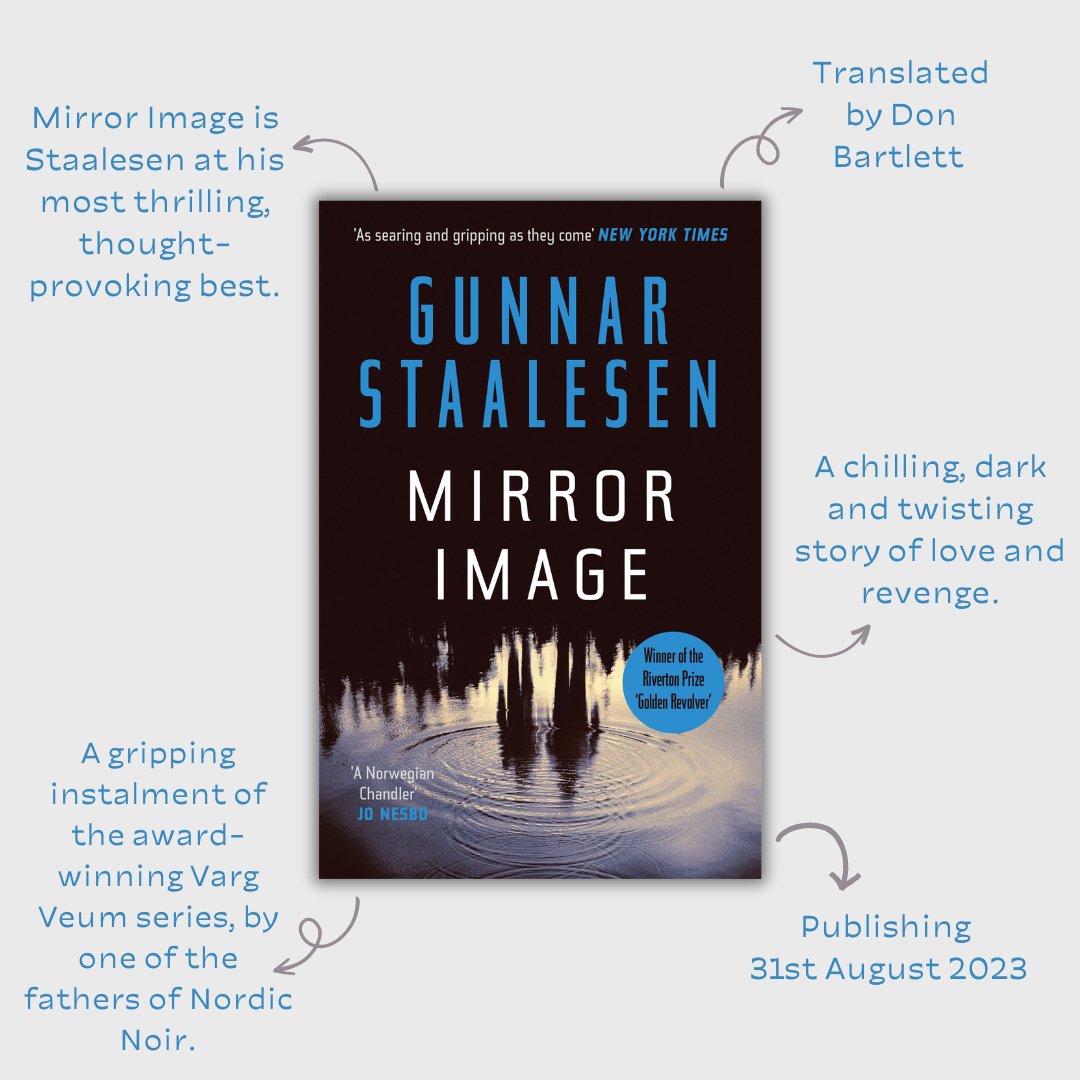 Coming 31 August from @OrendaBooks is #MirrorImage   by Gunnar Staalesen, translated by Don Bartlett