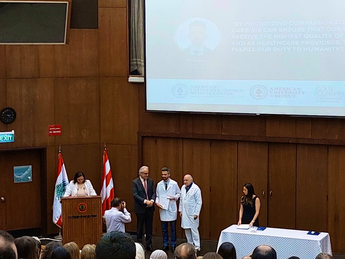 Honored to be inducted into the Gold Humansim Honor Society, AUB Chapter 2023! An award dedicated to people who inspired me to be the physician I am today. <a href="/AUBMC_Official/">American University of Beirut Medical Center</a>