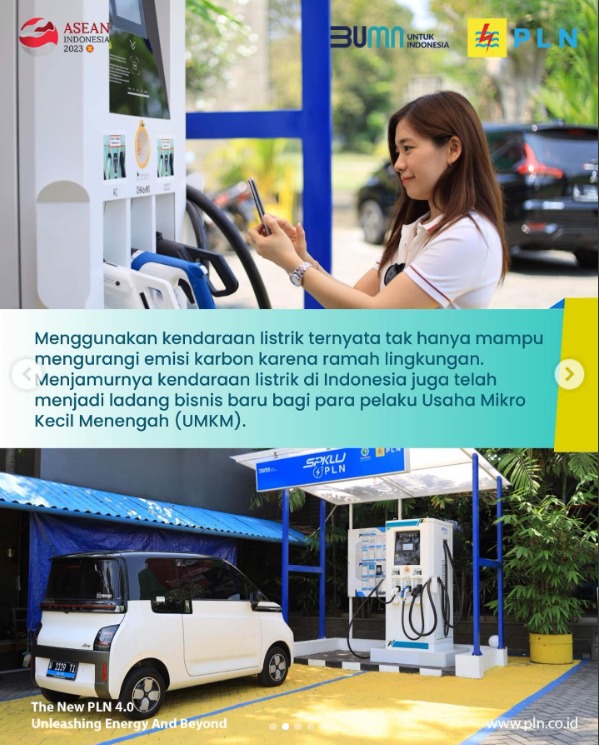 ISusantoo_xxKl's tweet image. Halo, Electrizen!

Penggunaan kendaraan listrik di Indonesia menjadi ladang bisnis baru bahkan menyentuh Usaha Mikro Kecil Menengah (UMKM).

Yuk beralih ke kendaraan listrik!

 #SPKLU #PLNKalselteng #KendaraanListrik #PLN #PLNUntukIndonesia
#UnleashingEnergyandBeyond
#Pakaimolis