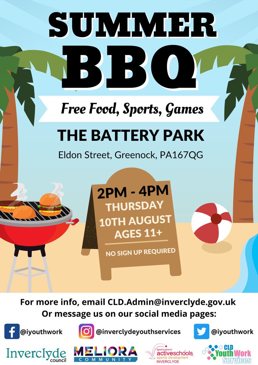IYouthwork's tweet photo. ☀️Our Summer Programme &amp; Events are now LIVE☀️

Have a look at our summer programme flyers below ⬇️ 

Some activities &amp; events are sign up only - so please read each flyer carefully 👀 others are drop ins &amp; no need to sign up 👌🏻 
@CROinverclyde @CLDInverclyde @ActiveSchoolsIC https://t.co/xIcuxYaIKU