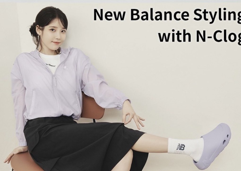 These new New Balance photos are so cute!!! Look at her modeling the new NB clogs! I like the lilac one! 🌸