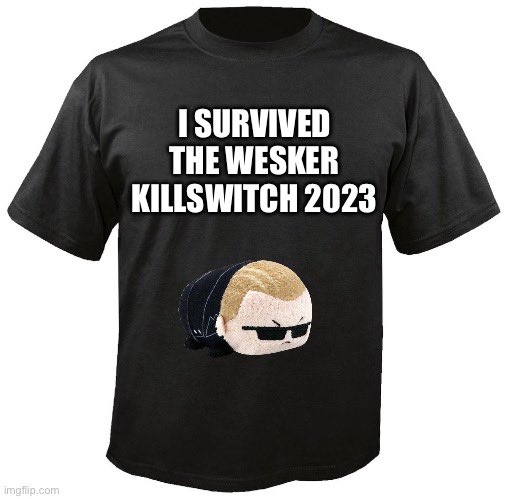 I’m busy preparing our uniform for us wesker enjoyers once this killswitch is over

#Wesker #AlbertWesker #DBD #DeadbyDaylight