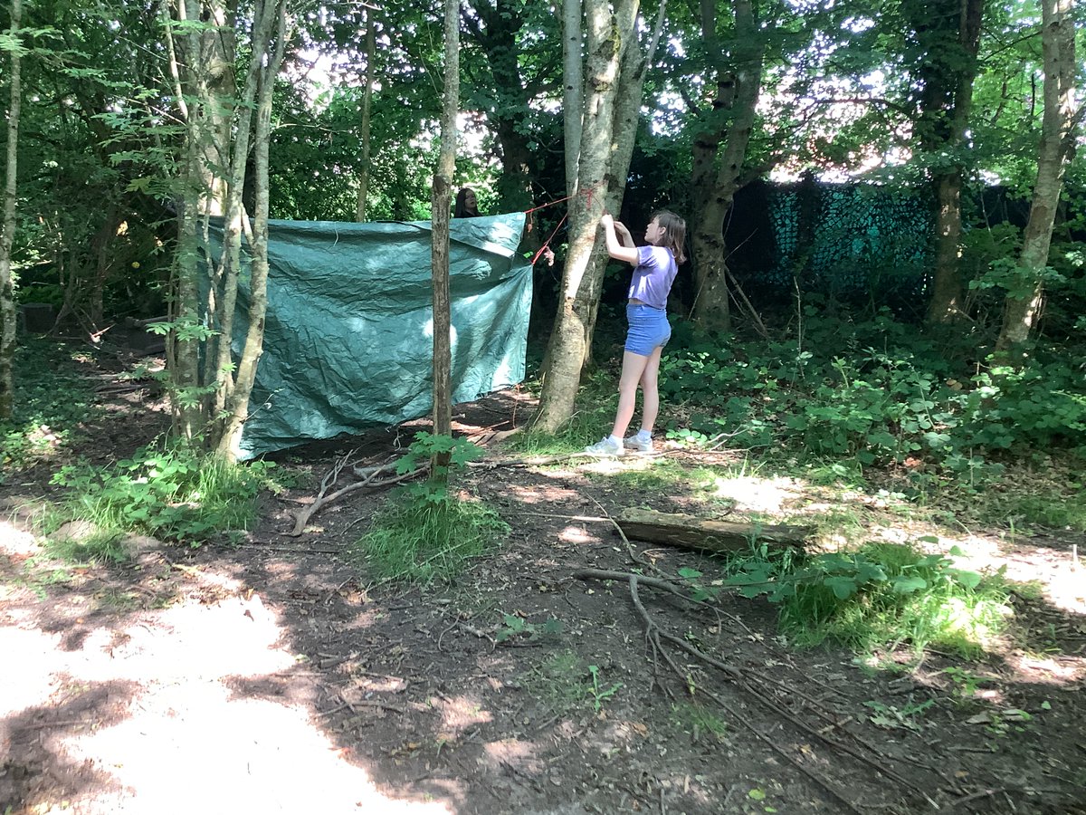 Year 6 had a great time at Forest School. #healthyconfidentindividuals @_OLW_ @EcoSchoolsWales