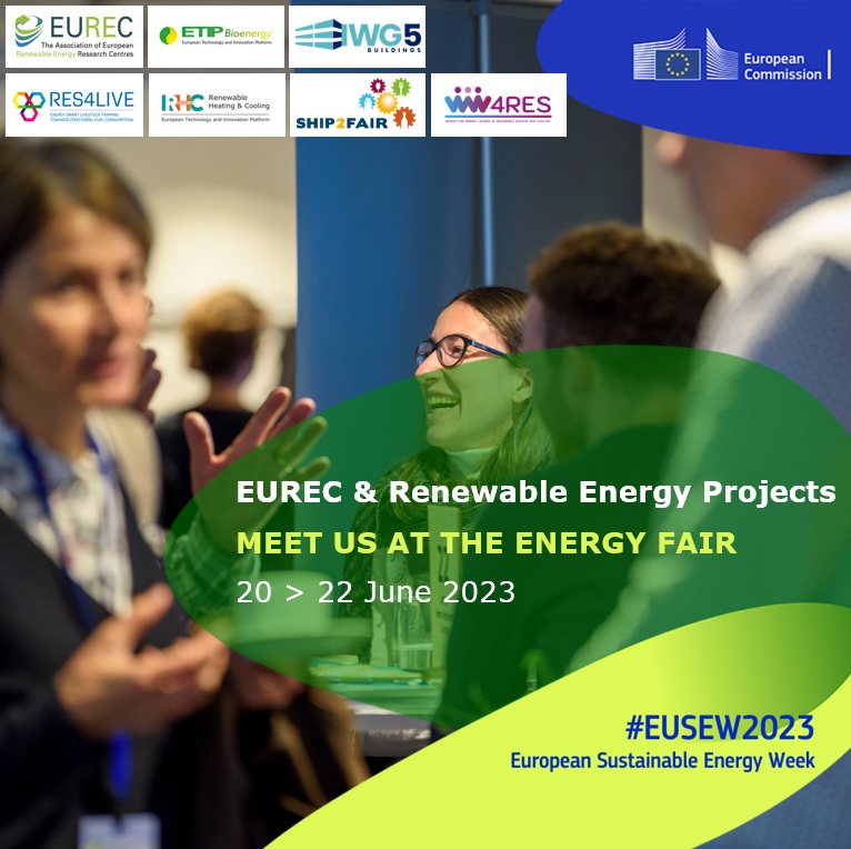Do you want to know more about #SHIP2FAIR?
Come and visit EUREC's booth at the #EUSEW2023 Energy Fair in Brussels!