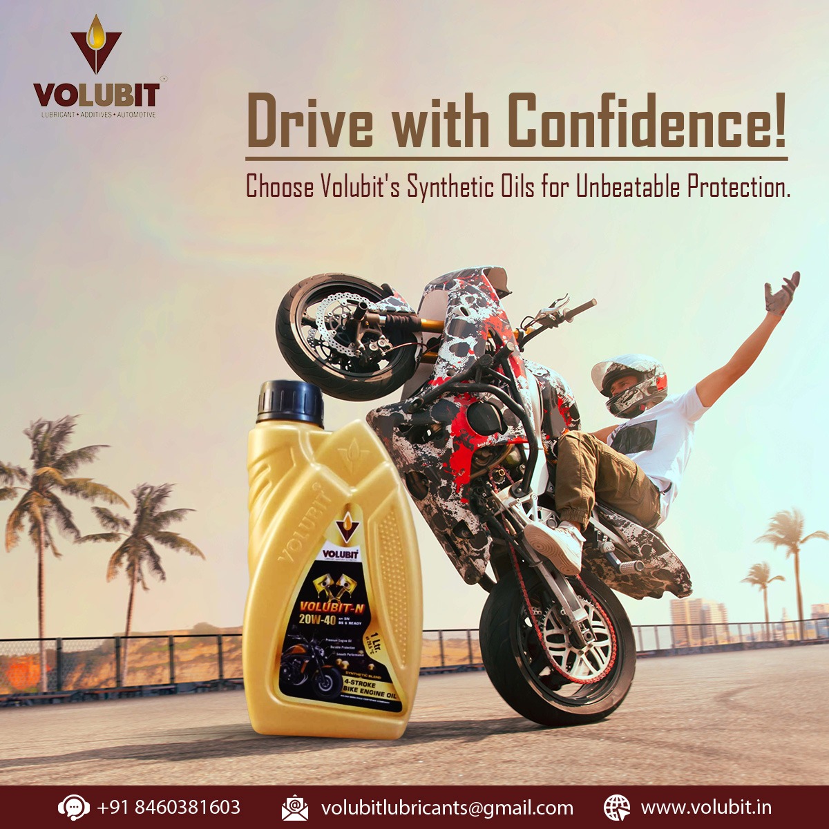 VolubitLubrica1's tweet photo. Drive with Confidence!💯

𝗖𝗵𝗼𝗼𝘀𝗲 𝗩𝗼𝗹𝘂𝗯𝗶𝘁'𝘀 𝗦𝘆𝗻𝘁𝗵𝗲𝘁𝗶𝗰 𝗢𝗶𝗹𝘀 𝗳𝗼𝗿 𝗨𝗻𝗯𝗲𝗮𝘁𝗮𝗯𝗹𝗲 𝗣𝗿𝗼𝘁𝗲𝗰𝘁𝗶𝗼𝗻.

For more info please contact -:
📧volubitlubricants@gmail.com
📞 9979266084
🌍 https://t.co/aloQCiwJKP

#EngineCare #IndustrialLubricants https://t.co/yxaArwGj20
