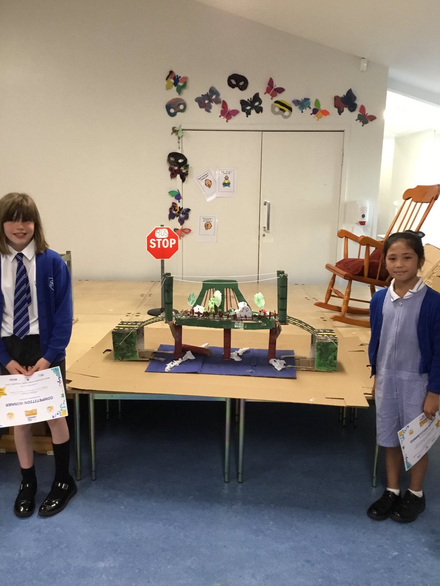 HowdenStAndrews's tweet photo. Huge congratulations to our winners of the @BEAR_Scotland Primary Schools Bridge Model Competition! 
Their winning design is “G-BOAT (Greatest Bridge of All Time).
#engineersofthefuture #womeninengineering #STEMScotland https://t.co/fTMcZkZ2HS