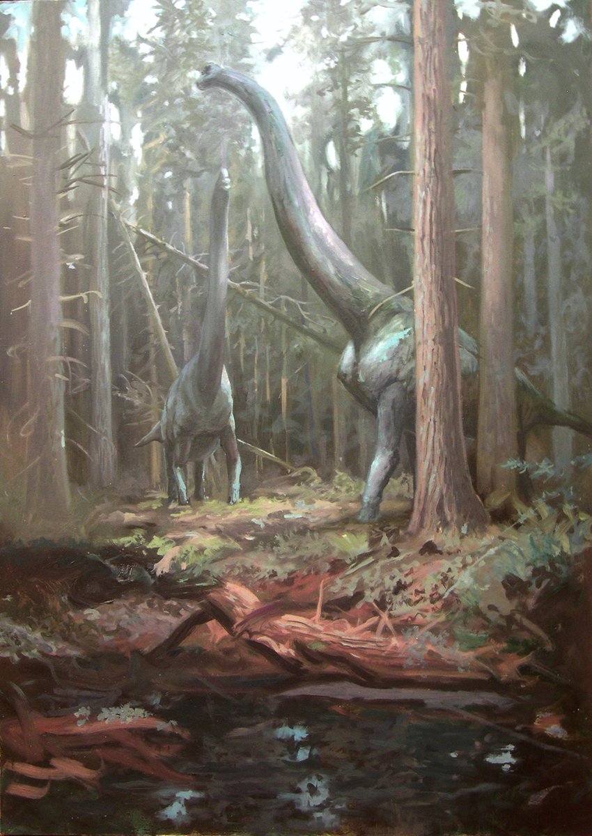 Brachiosaurids in the forest (retouched)