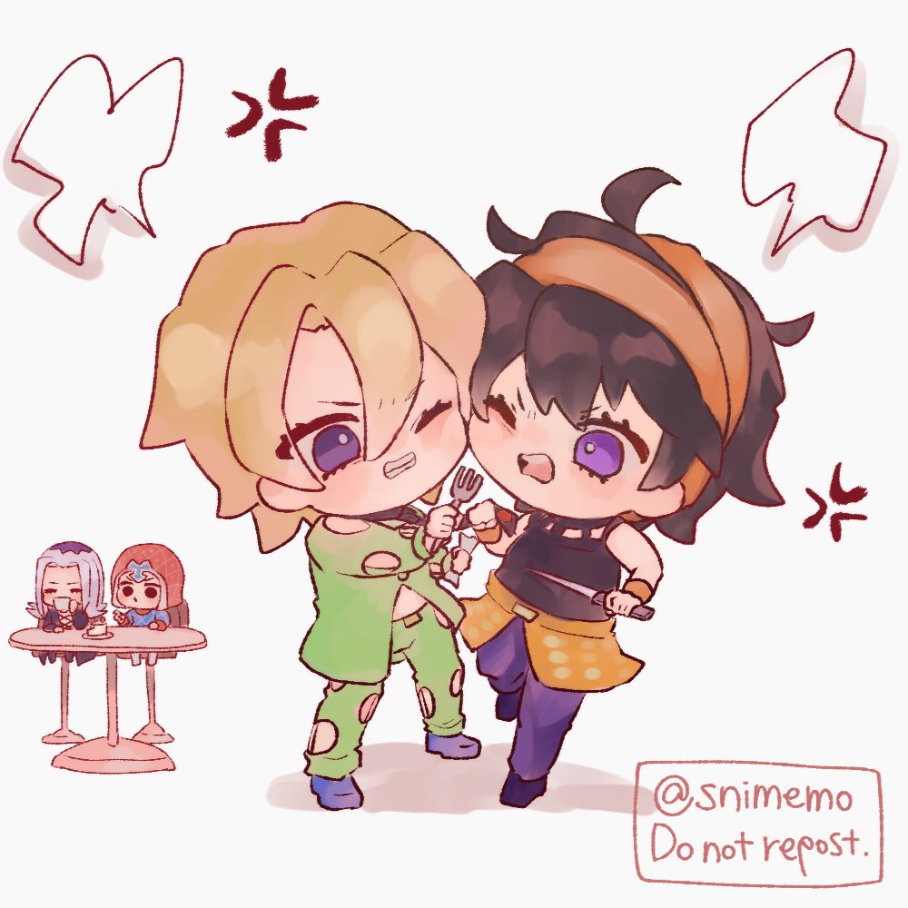 フーゴ🍓とナランチャ🍊 #jjba