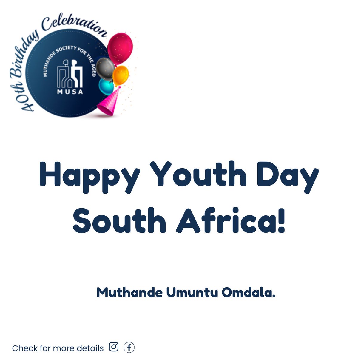 Muthande's tweet photo. Have a safe and blessed Youth Day #YouthDay https://t.co/zJ1DBLwXt2