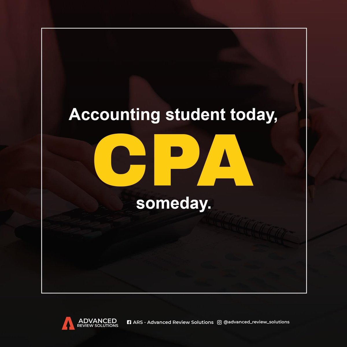 Continue to work hard, future CPA! No matter how hard it seems today, look ahead and see the bright future that awaits you!💪

#EnhancementProgram #CPAReview #PersonalizedLearning #MaximizeYourSuccess #AdvancedApp #AffordableEducation #ExpertInstructors #EnrollNow