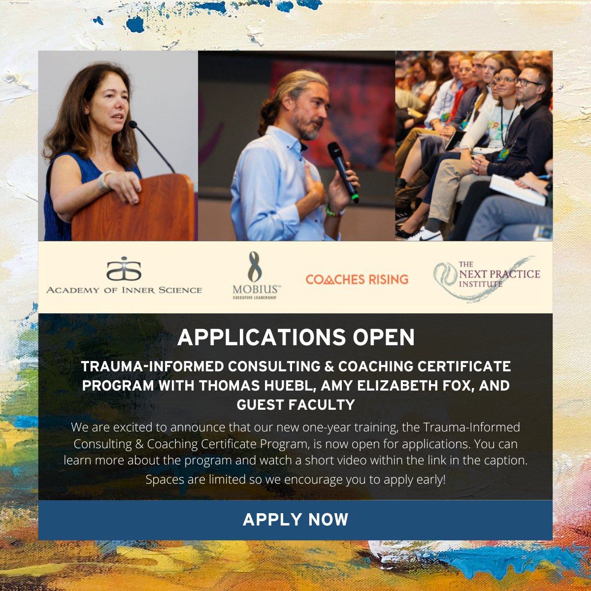 APPLICATIONS OPEN. We are excited to be opening up our new one-year training for leadership professionals traumainformedcertificateprogram.com