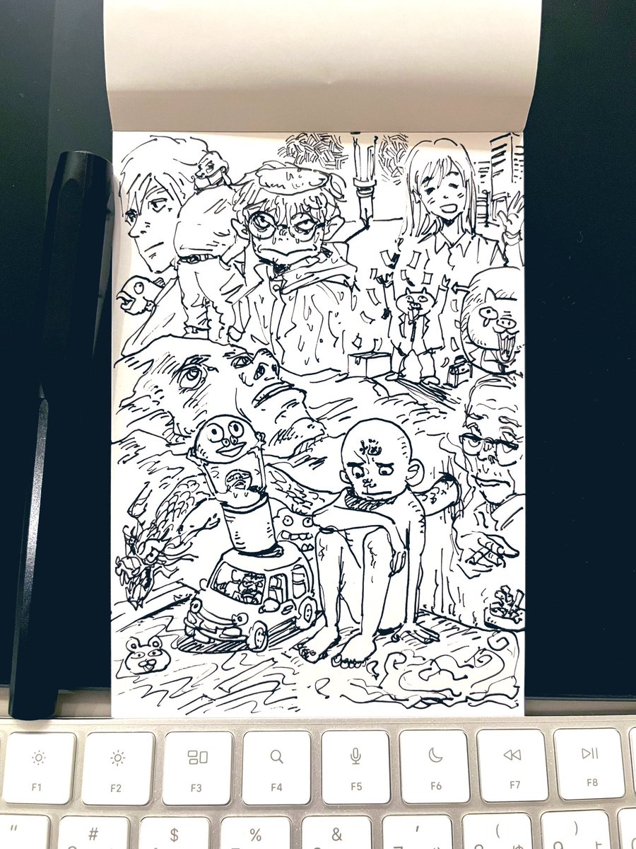 テーマは
「長電話中に描かれたような絵」

#1日1絵 https://t.co/XTR8AoJXFw