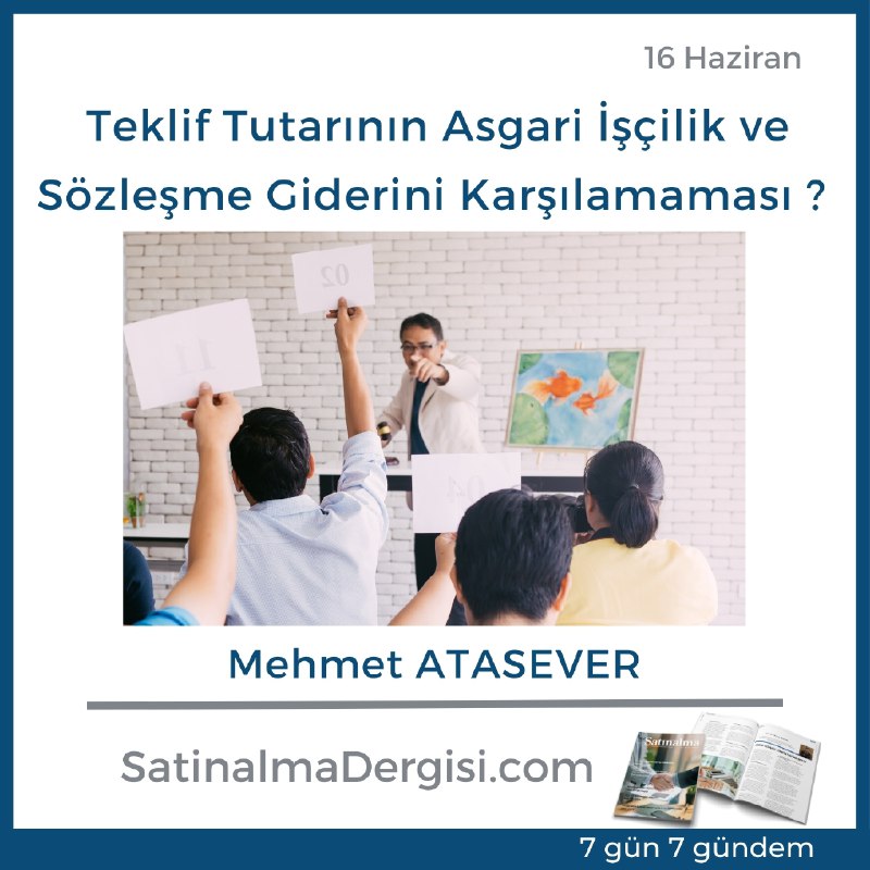 satinalmadergisi.com/teklif-tutarin… @adilunal10 @_muraterdal_ @BuyerNetworkPro @SimdataAkademi #kik #satınalma #stok #lojistik #tıbbitedarik #mevzuat #ihale #mehmetatasever #hizmetalim #sağlık  #tedarikzinciri #tedarikyonetimi