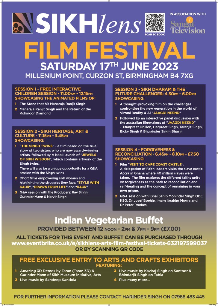 SikhLen's Art &amp; Film Festival - Don’t miss this chance to join us for an amazing event! Today is the last day to get your tickets for the session's before they sell out. Hurry and book your spot now. Free exclusive entry to arts and crafts exhibitors.  Buy Tickets -
#sikhlens
