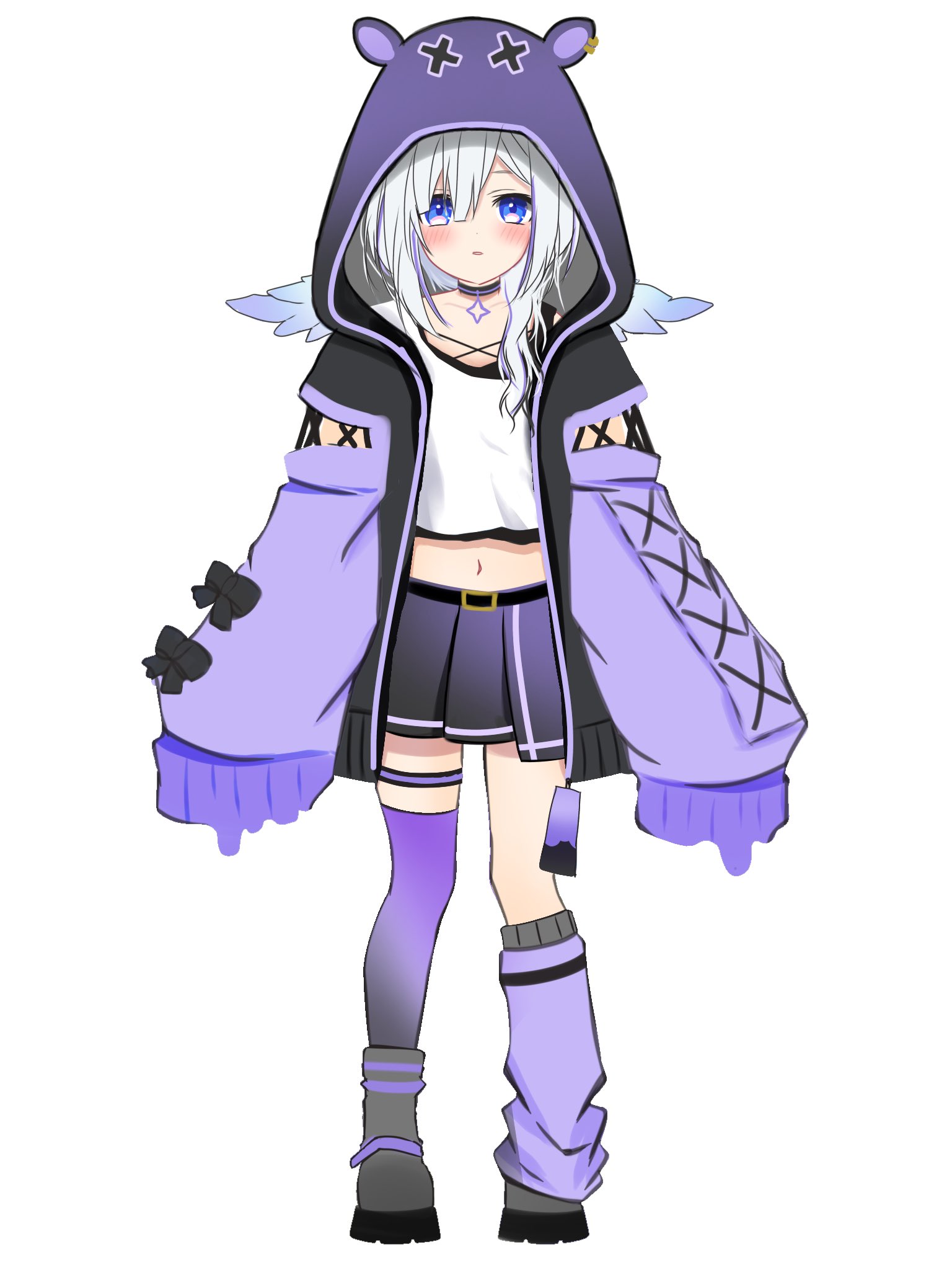 ぱらすと!白傘くらげ様 立ち絵ファンアート