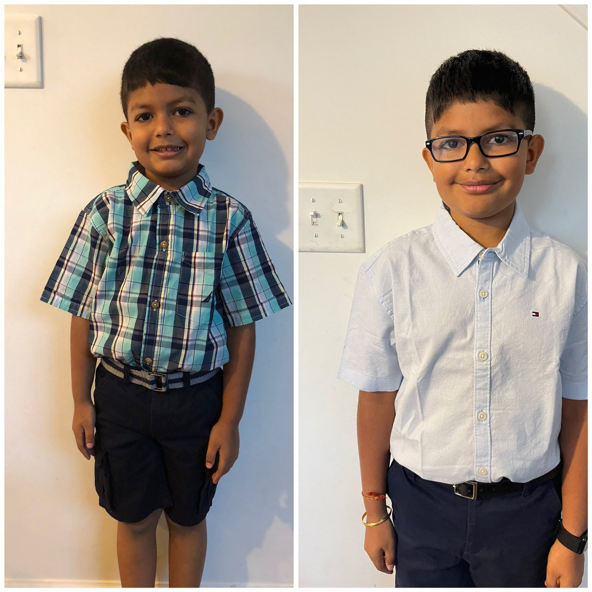 Dsaini82's tweet photo. Kindergarten graduation day pic and now 5th grade moving up day pic. #growingupsofast #makingmemories https://t.co/UUevlrfHwW