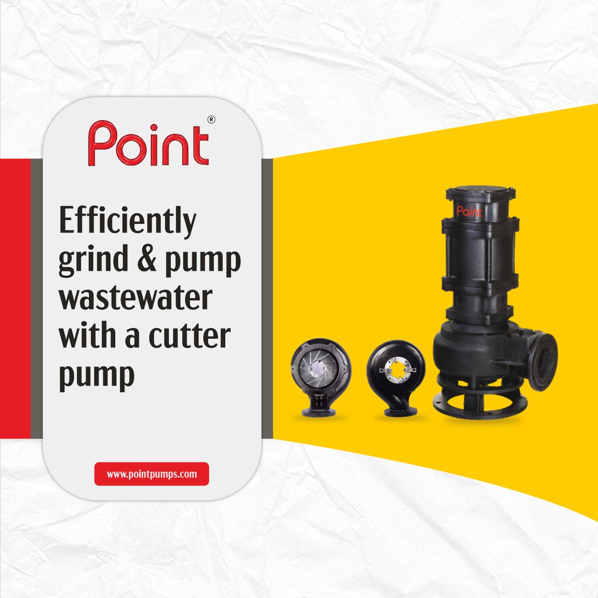 Effortlessly streamline wastewater management with Point Pumps' Cutter Pump, the ultimate solution for efficient shredding and disposal of solids. Ensure uninterrupted operations. Discover more at pointpumps.com. For inquiries, call +91-90477 77757. #WastewaterManagement