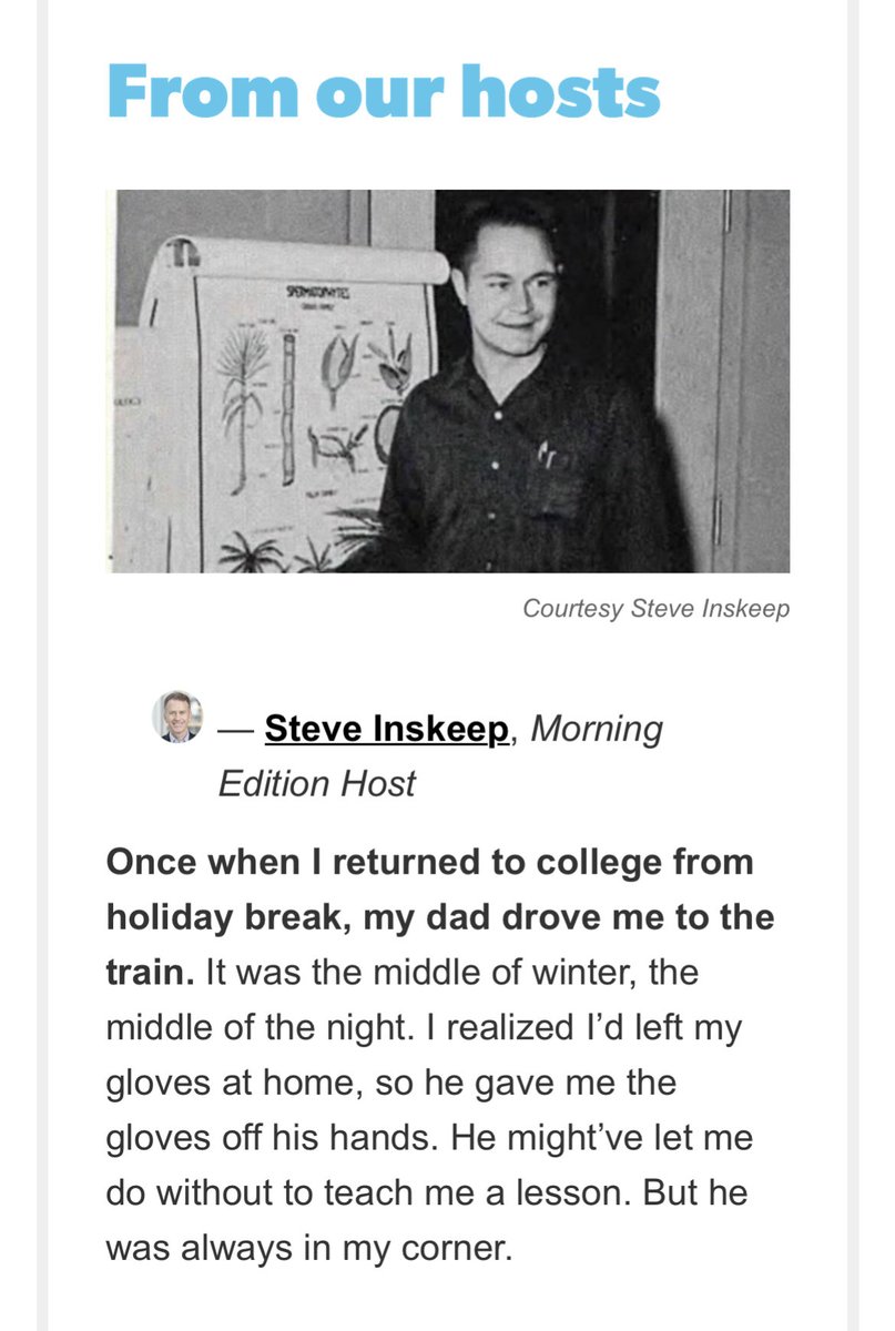 NPRinskeep's tweet photo. The Up First newsletter asked me to write something for Father’s Day. The photo is of Roland Inskeep, teaching a class in 1961. https://t.co/2n8HZj1NRy