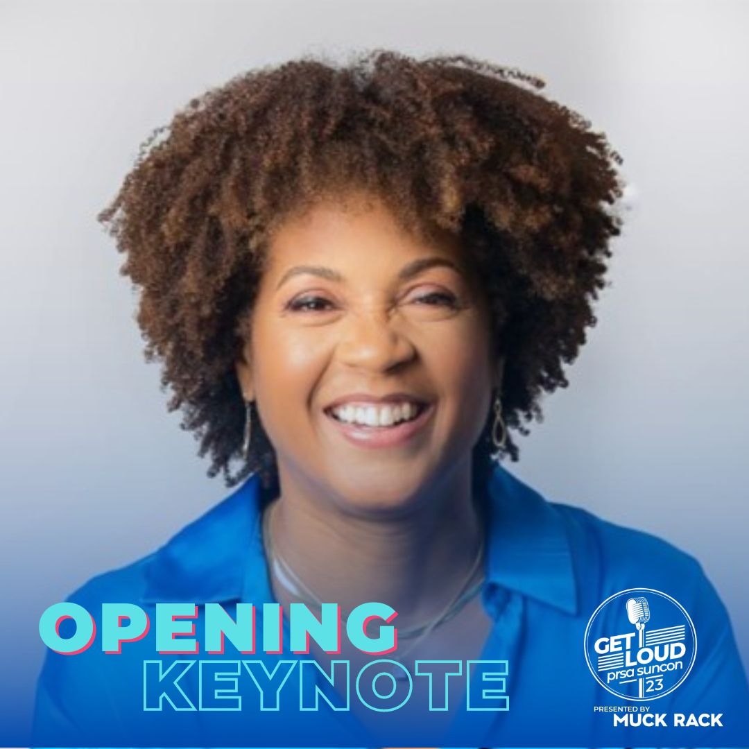 PRSAFTL's tweet photo. Get ready to learn from strategic communications expert, advocate, and noted thought leader Jennifer R. Hudson, APR, as she uses her unparalleled ability to call in PR professionals to become true communications strategists at #SunCon23 Presented by @muckrack! 🔊 https://t.co/AF8bv5RQJV