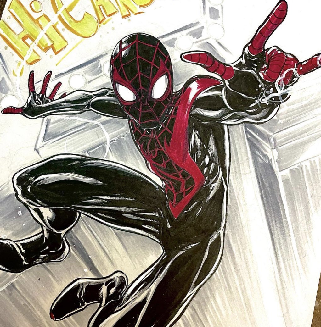gatsumon's tweet photo. Spiderman #spiderman #MilesMorales #SPIDERVERSE https://t.co/KsId7lqOXg