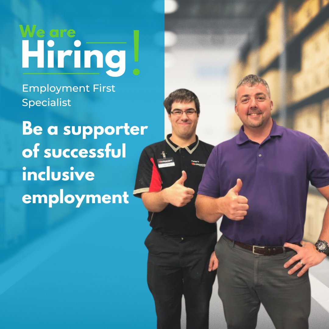 Ready to make a difference in your community? Join our team as an Employment First Specialist and help individuals with an intellectual disability gain meaningful employment! Learn more: /ow.ly/XuJt50OPGG6
#BeTheChange #MakeADifference #EmploymentFirst