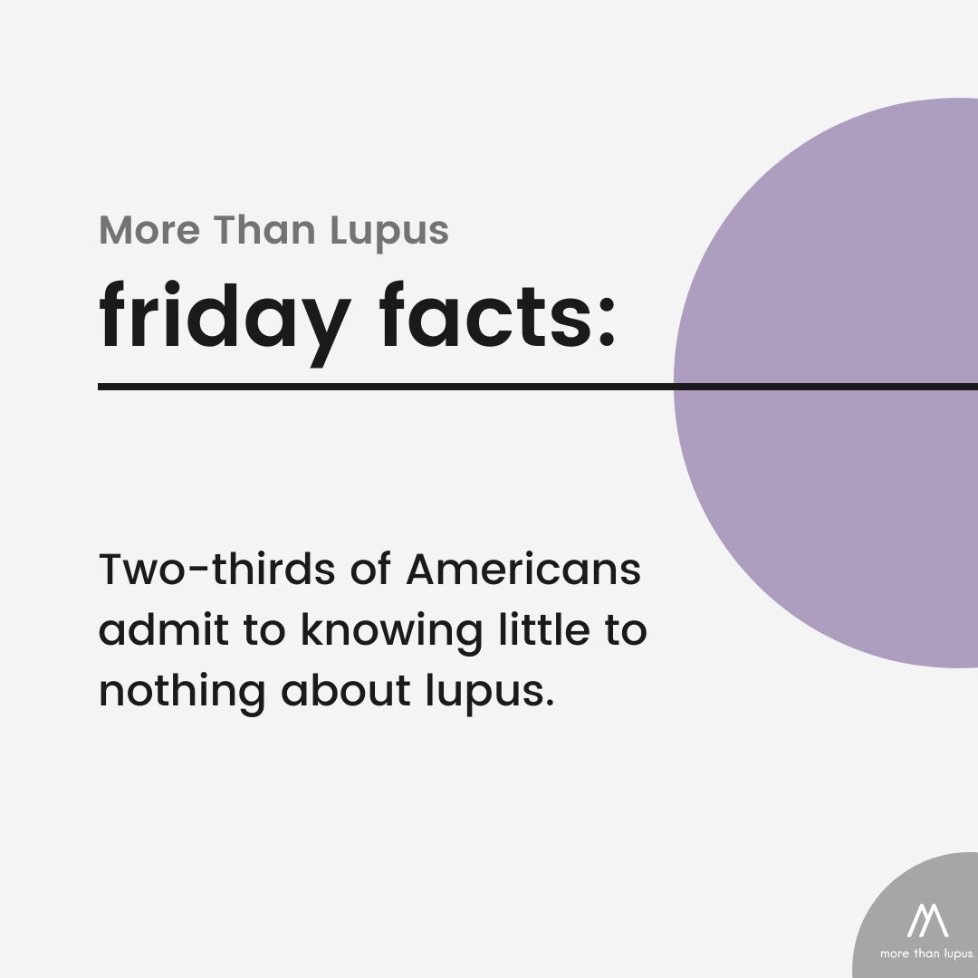 FRIDAY FACTS! 

Did you know about #lupus before you or your loved one was diagnosed? 

#Friday #facts #educate #awareness #SLE #autoimmune #spoonie #healthliteracy