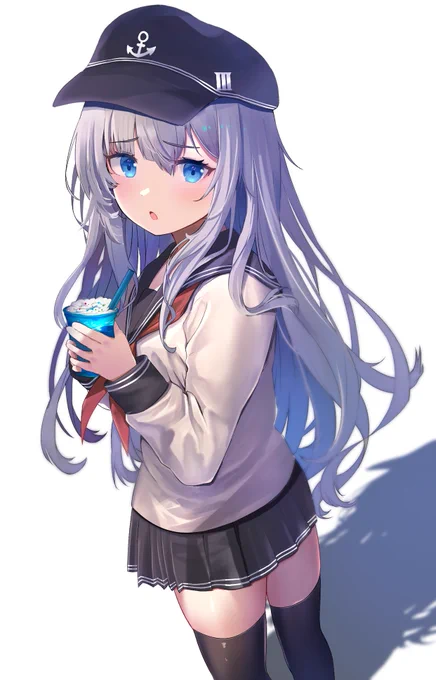 #艦これ #響 #響進水日  ジュースが飲みたいひびき!進水日おめでとう!