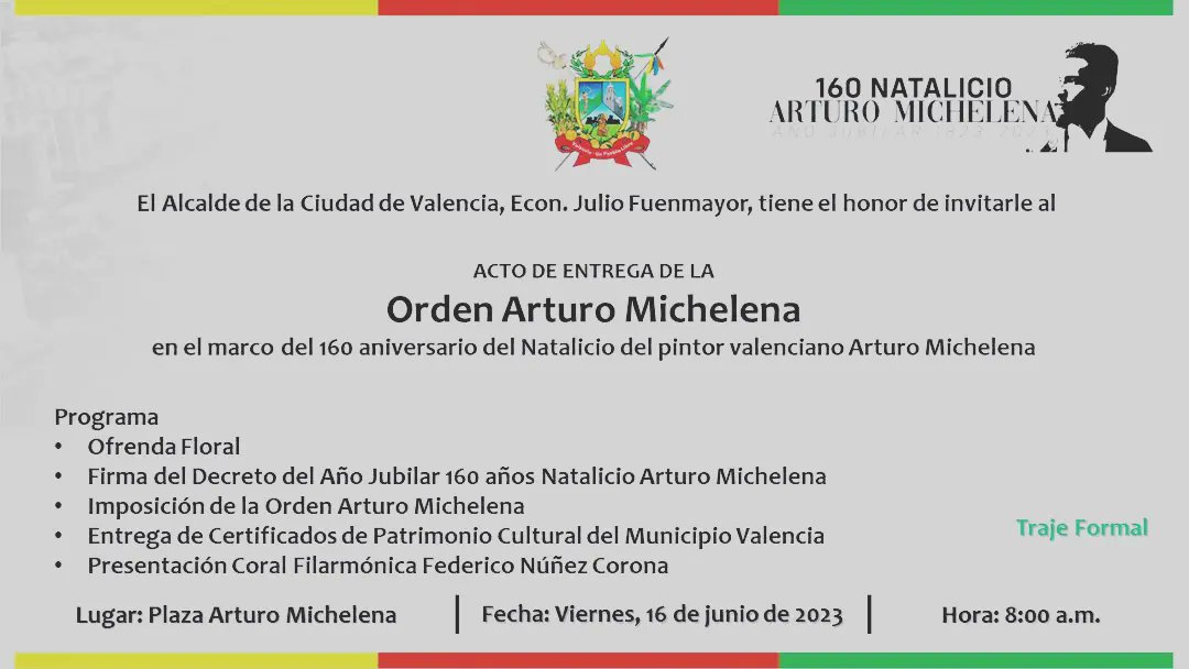 Hoy henchidos de orgullo, recibimos de manos de la Alcaldía de Valencia la distinción como Patrimonio Cultural de la Ciudad, <a href="/elsistema/">El Sistema</a> #ElSistemaCarabobo