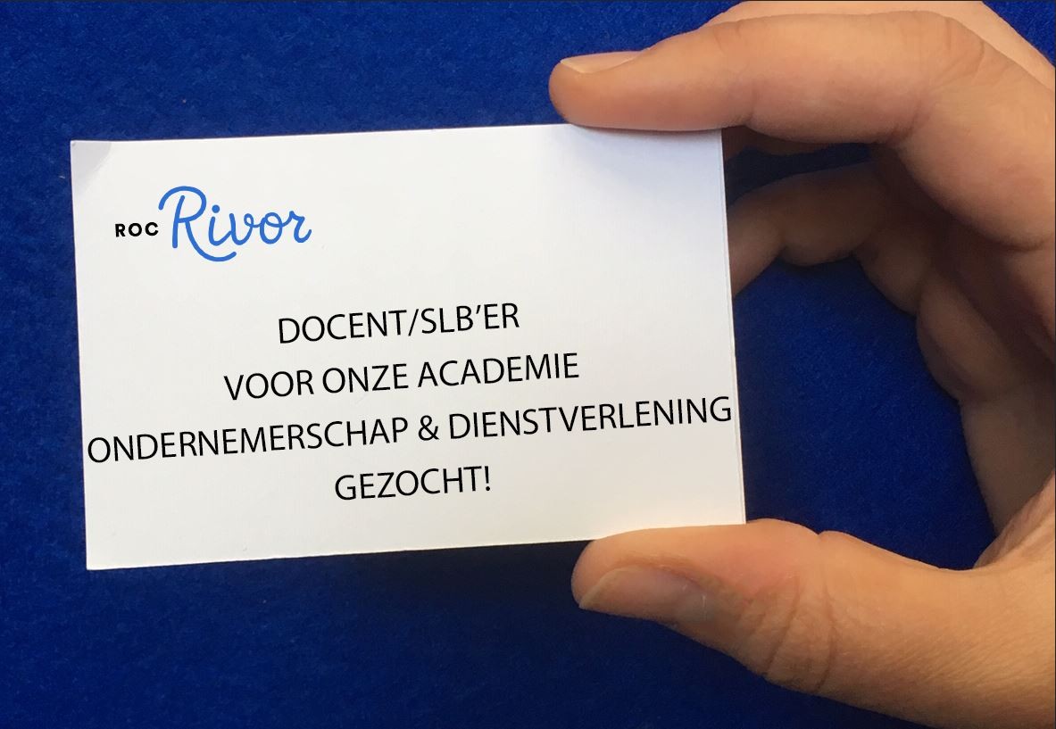 𝐕𝐚𝐜𝐚𝐭𝐮𝐫𝐞 𝐃𝐨𝐜𝐞𝐧𝐭/𝐒𝐋𝐁’𝐞𝐫 Ben jij multidisciplinair inzetbaar in onze academie Ondernemerschap &amp; Dienstverlening? *projectmatig werken *bouwen aan eigentijds onderwijs *mbo-studenten voorbereiden op de #beroepspraktijk  bit.ly/445wptk
#vacature #rocrivor