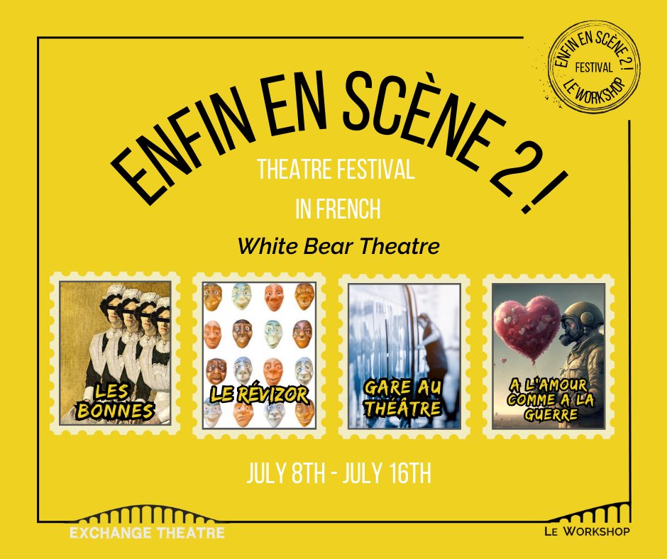 Après le succès du festival ENFIN EN SCÈNE de l’année dernière, voilà le grand retour aux planches des participants du Workshop pour ce festival de retrouvailles ou de découverte de la scène pour les élèves comme pour le public, avec Enfin en scène 2 !